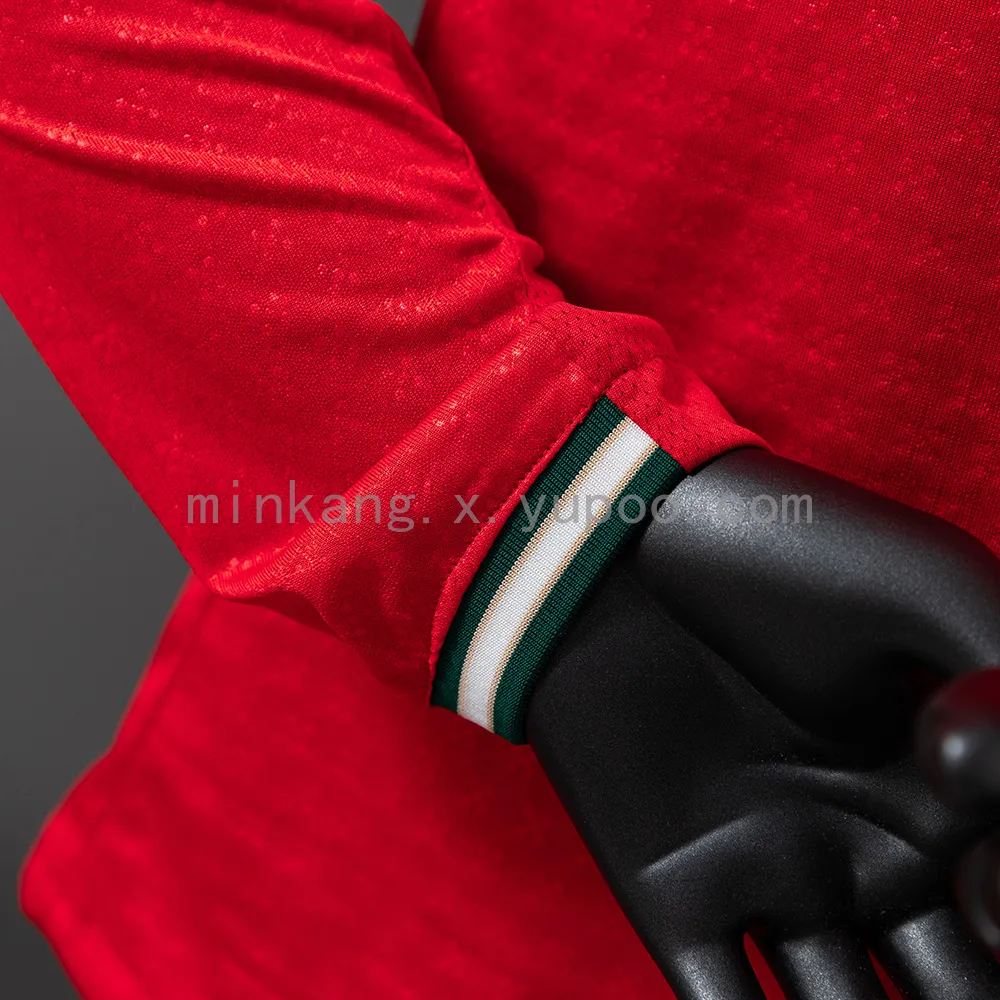 Portugal 2025 Home Long Sleeve Player Version Jersey