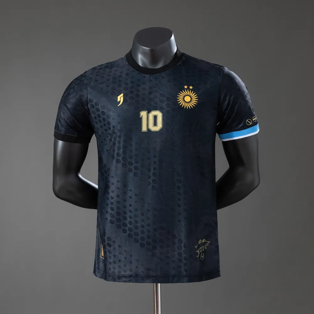 Argentina Maradona #10 Special Edition-Black Player Version Jersey — 2/2