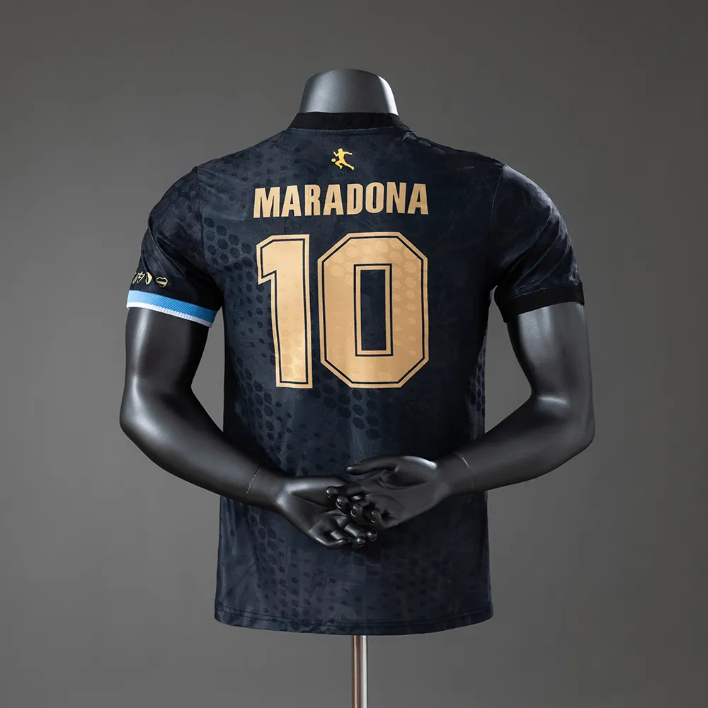 Argentina Maradona #10 Special Edition-Black Player Version Jersey